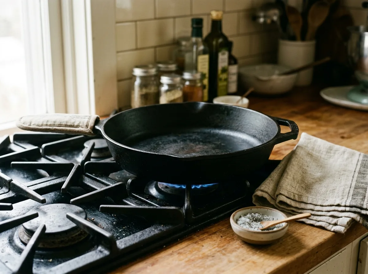 How to Clean and Season Cast Iron at the Sink